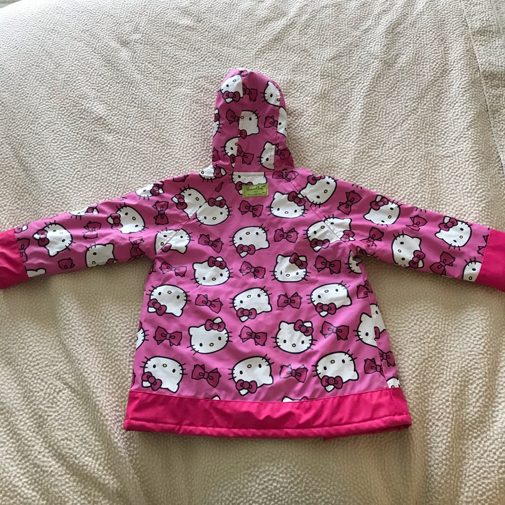 Pink rain jacket